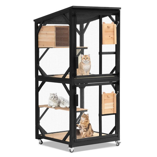 Four Tier Outdoor Catio With Removable Platforms
