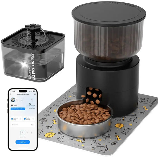 Automatic Cat Feeder And Water Fountain With Smart App Control
