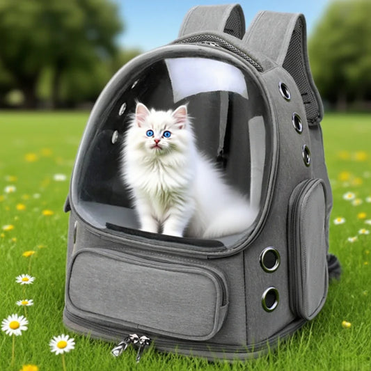 Pet Cat Carrier Backpack Breathable Spacious for Comfortable Travel